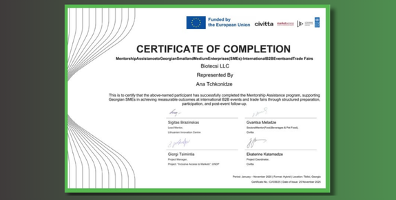 Biotecsi has successfully completed a mentoring program supporting participation in international B2B events and trade shows.